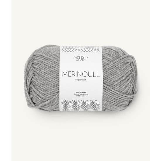 MERINOULL heathered grey 50 gr - 1042