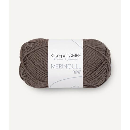 KLOMPELOMPE merinoull greyish brown 50 gr - 2652