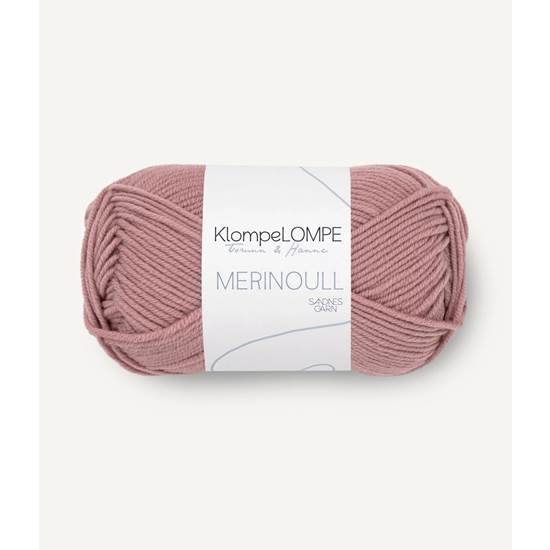 KLOMPELOMPE merinoull powder pink 50 gr - 4032
