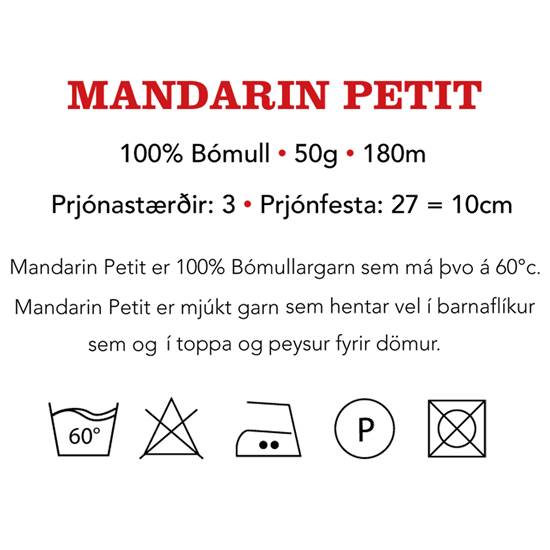 MANDARIN PETIT white 50 gr - 1001